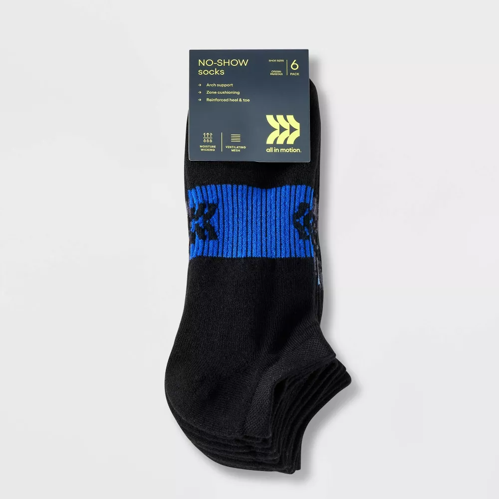 Мужские полосатые носки Active Highlights No Show 6pk - All In Motion
Мужские полосатые носки Active Highlights No Show 6pk - All In Motion