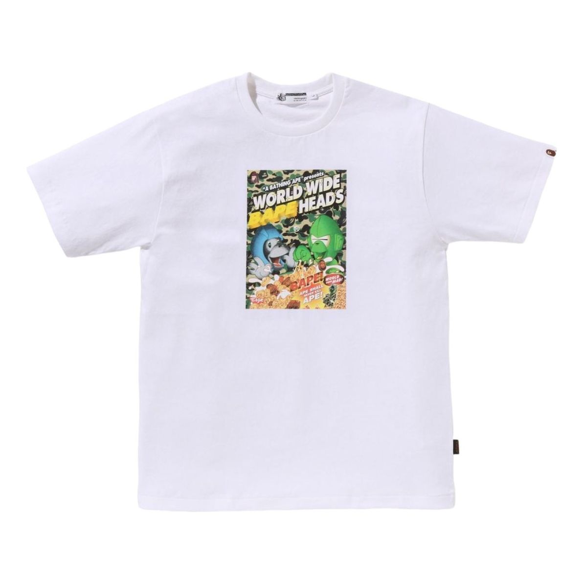 A Bathing Ape Футболка-флаер Bathing Ape Heads, белая
A Bathing Ape Футболка-флаер Bathing Ape Heads, белая