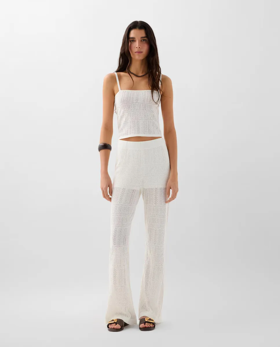 Женские прямые брюки regular fit с регулируемой талией Scalpers, белый
Женские прямые брюки regular fit с регулируемой талией Scalpers, белый