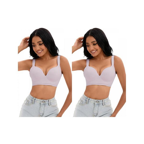 2 упаковки женских бюстгальтеров push up без косточек с u-образной спинкой и регулируемыми бретелями Inspire Chic, Purple
2 упаковки женских бюстгальтеров push up без косточек с u-образной спинкой и регулируемыми бретелями Inspire Chic, Purple
