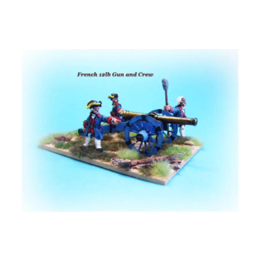 Французский 12 фунтов. Пистолет, French & Indian War 1754-1763 (28mm)
Французский 12 фунтов. Пистолет, French & Indian War 1754-1763 (28mm)