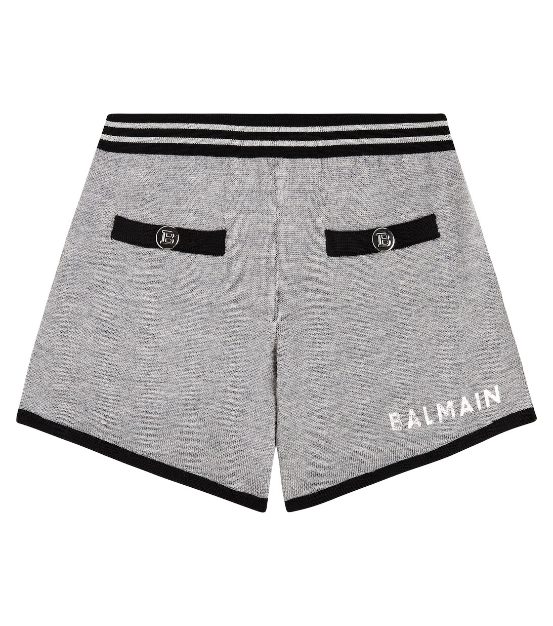 Шорты из шерсти с логотипом Balmain, серый
Шорты из шерсти с логотипом Balmain, серый