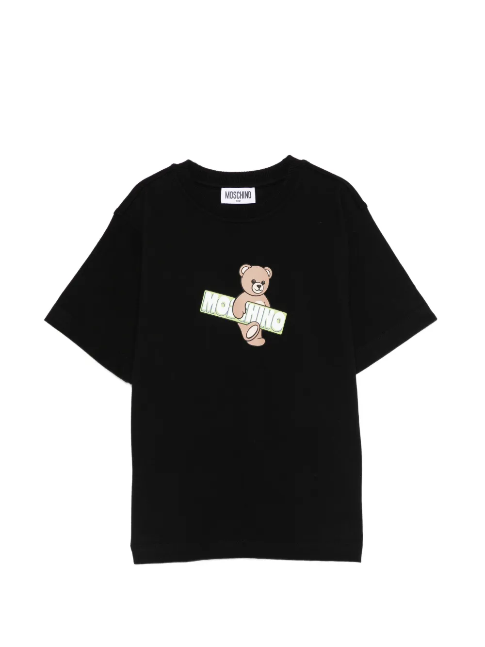 Футболка с изображением мишки Moschino Kids, черный
Футболка с изображением мишки Moschino Kids, черный