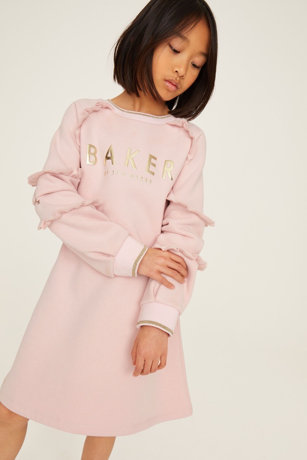 Спортивное платье с оборками Baker By Ted Baker, розовый 
Спортивное платье с оборками Baker By Ted Baker, розовый