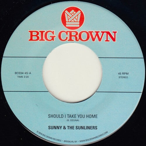 Сингл 7" Sunny & Sunliners: Should I Take You Home / My Dream
Сингл 7" Sunny & Sunliners: Should I Take You Home / My Dream
