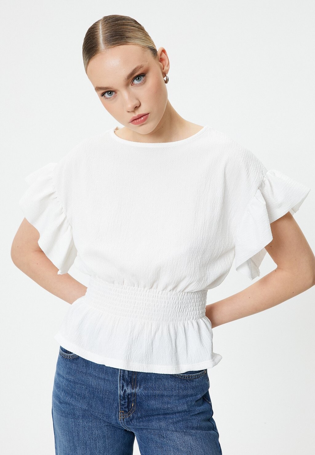 Блуза GIMPED SHORT SLEEVE Koton, белый
Блуза GIMPED SHORT SLEEVE Koton, белый