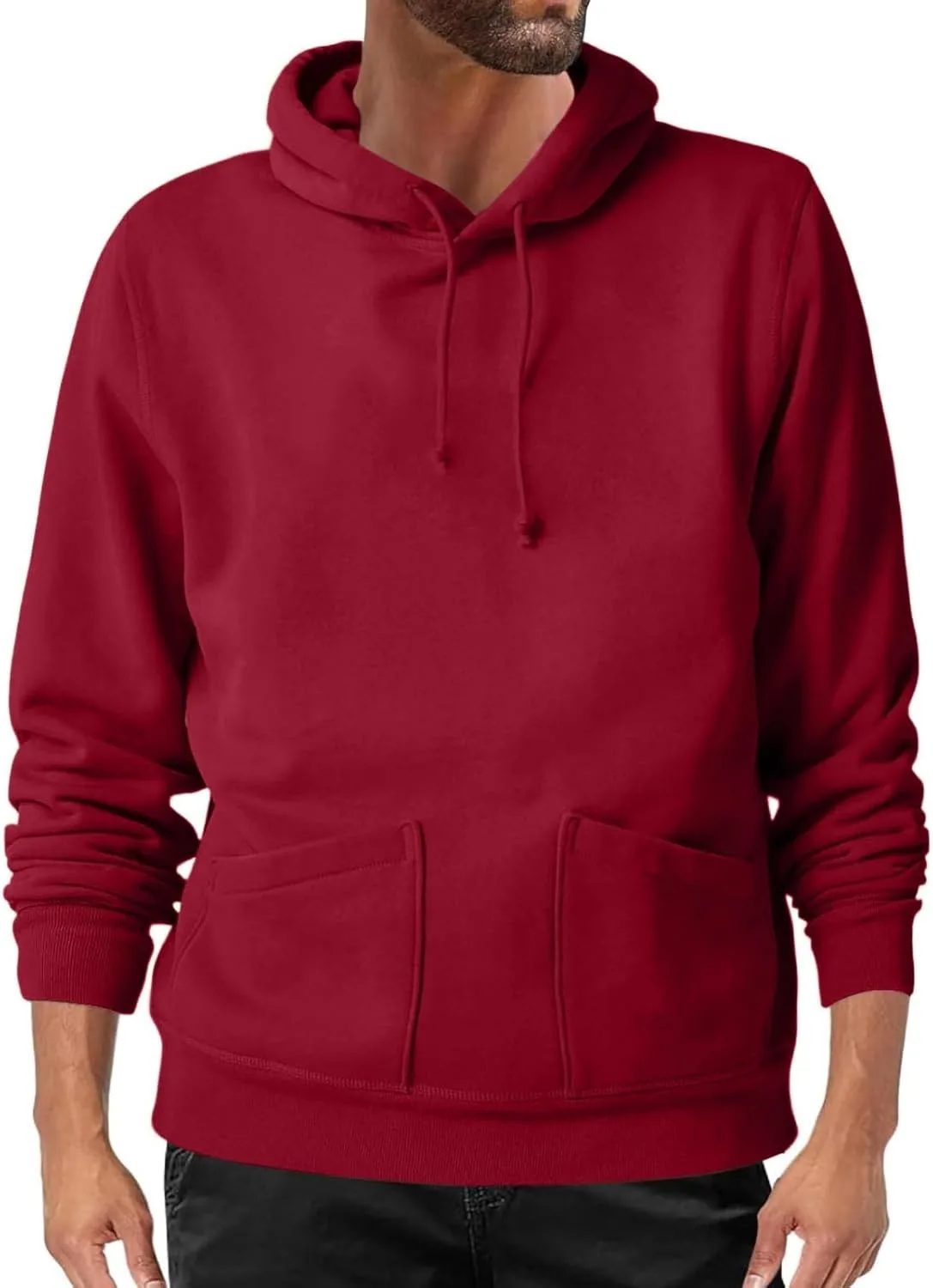 Мужской худи с капюшоном, утепленный, с длинным рукавом и двумя карманами
Мужской худи с капюшоном, утепленный, с длинным рукавом и двумя карманами