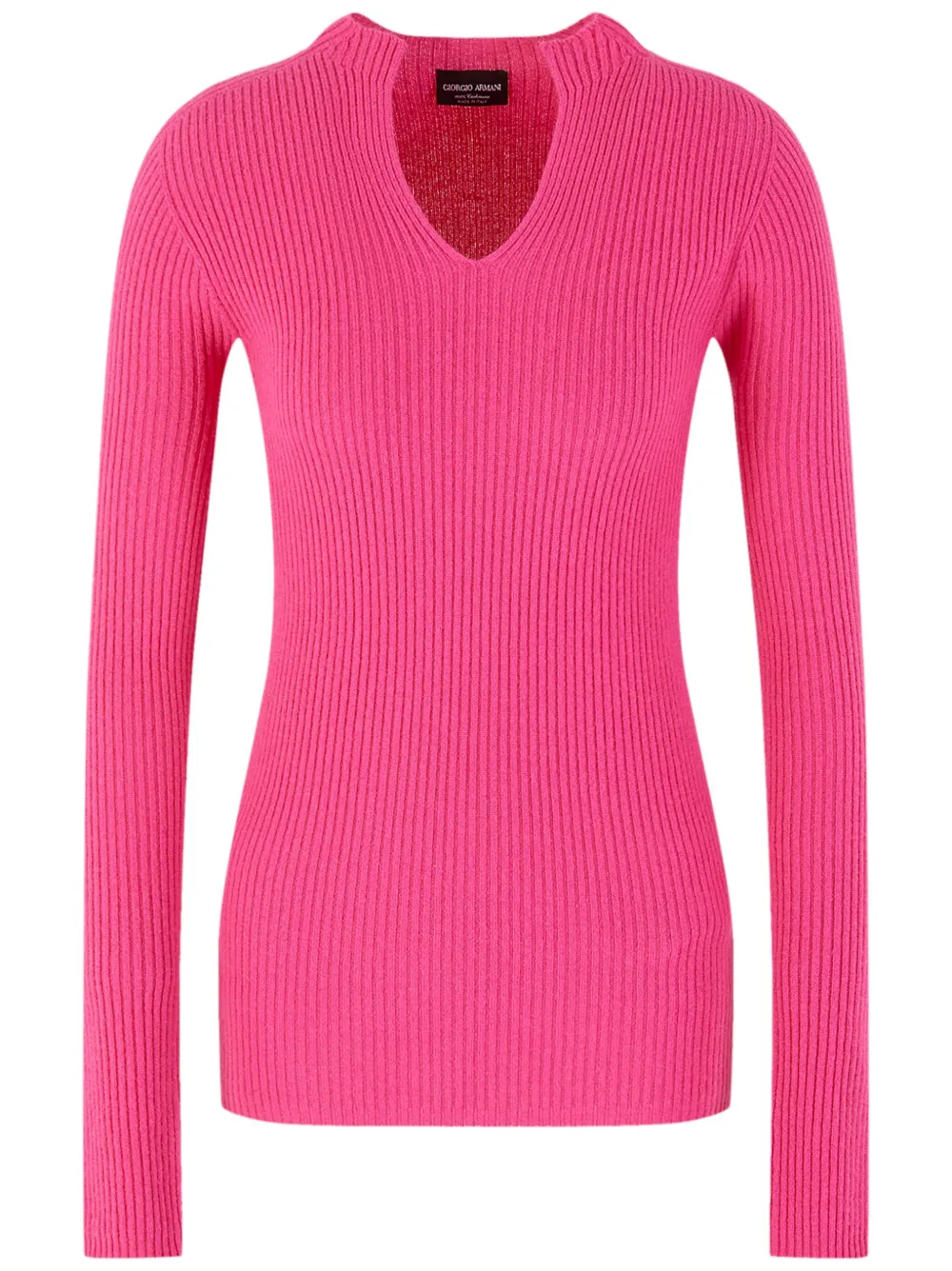 Джемпер в рубчик с V-образным вырезом GIORGIO ARMANI, розовый
Джемпер в рубчик с V-образным вырезом GIORGIO ARMANI, розовый
