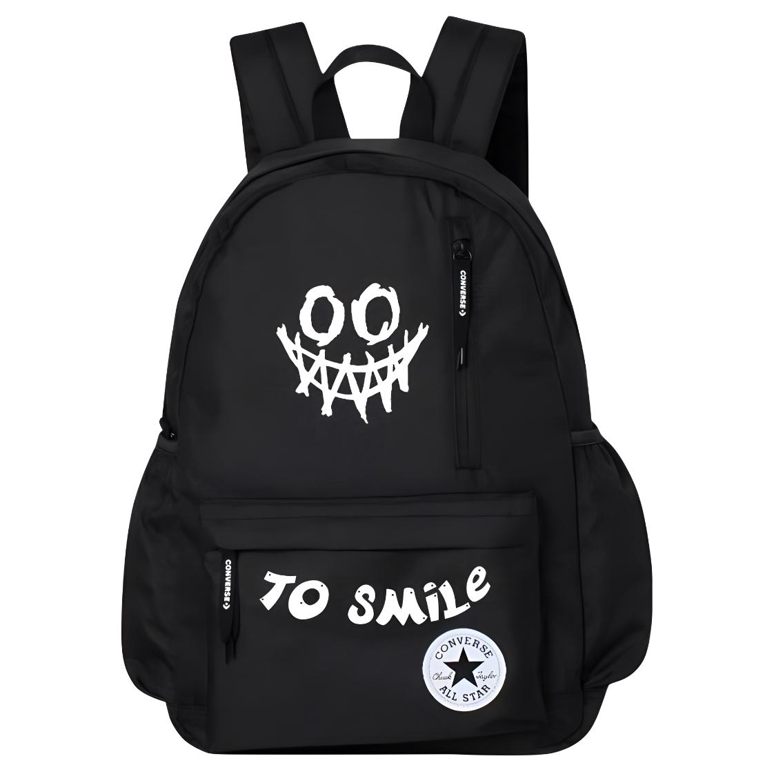 Converse Полиэстеровый рюкзак обычный унисекс черный, Quirky Smiley Face Demon
Converse Полиэстеровый рюкзак обычный унисекс черный, Quirky Smiley Face Demon