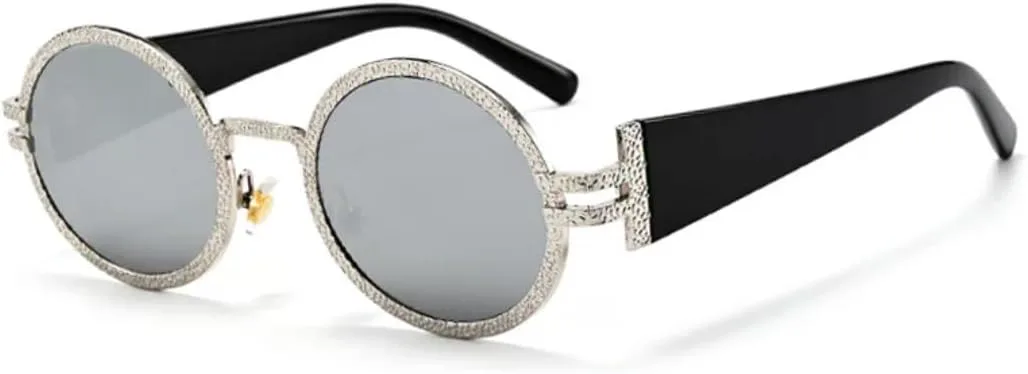 Круглые солнцезащитные очки в металлической оправе для мужчин и женщин, модные, в стиле панк, стильные, с защитой от УФ-излучения UV400 TVTBBVV, Silver-silvermirror
Круглые солнцезащитные очки в металлической оправе для мужчин и женщин, модные, в стиле панк, стильные, с защитой от УФ-излучения UV400 TVTBBVV, Silver-silvermirror