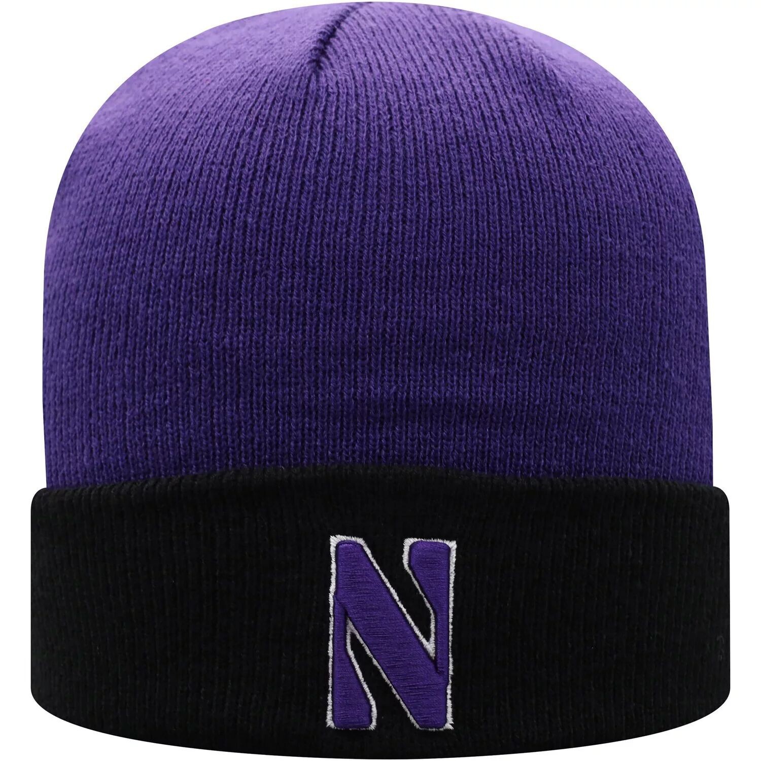 Мужская двухцветная вязаная шапка Top of the World фиолетового/черного цвета Northwestern Wildcats Core с манжетами
Мужская двухцветная вязаная шапка Top of the World фиолетового/черного цвета Northwestern Wildcats Core с манжетами