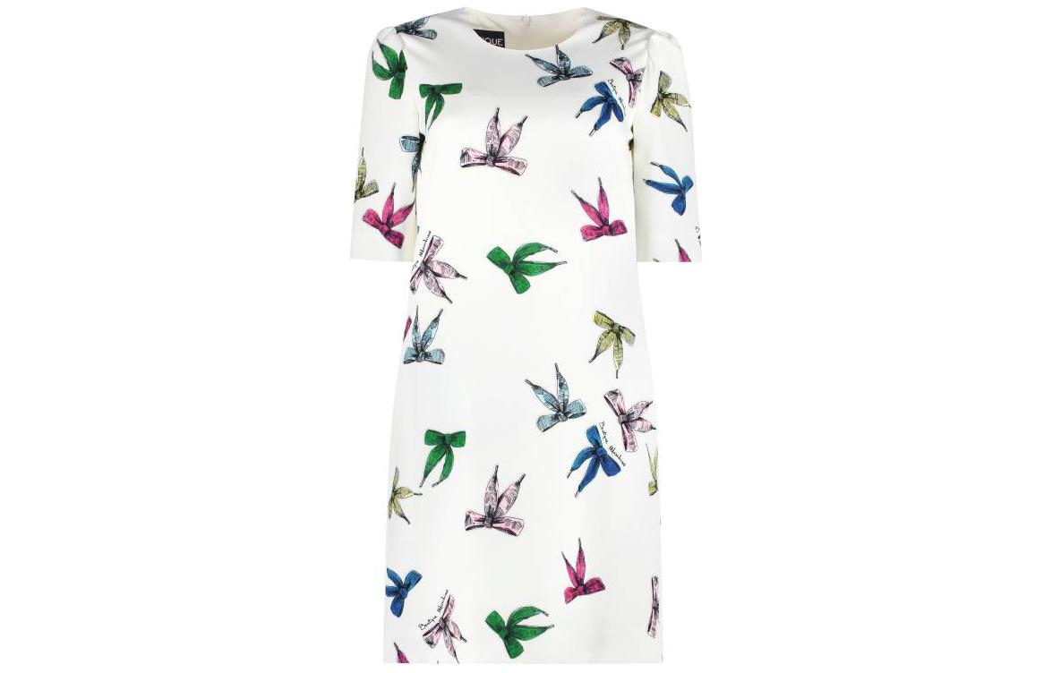 Женское белое короткое платье с рукавами MOSCHINO
Женское белое короткое платье с рукавами MOSCHINO