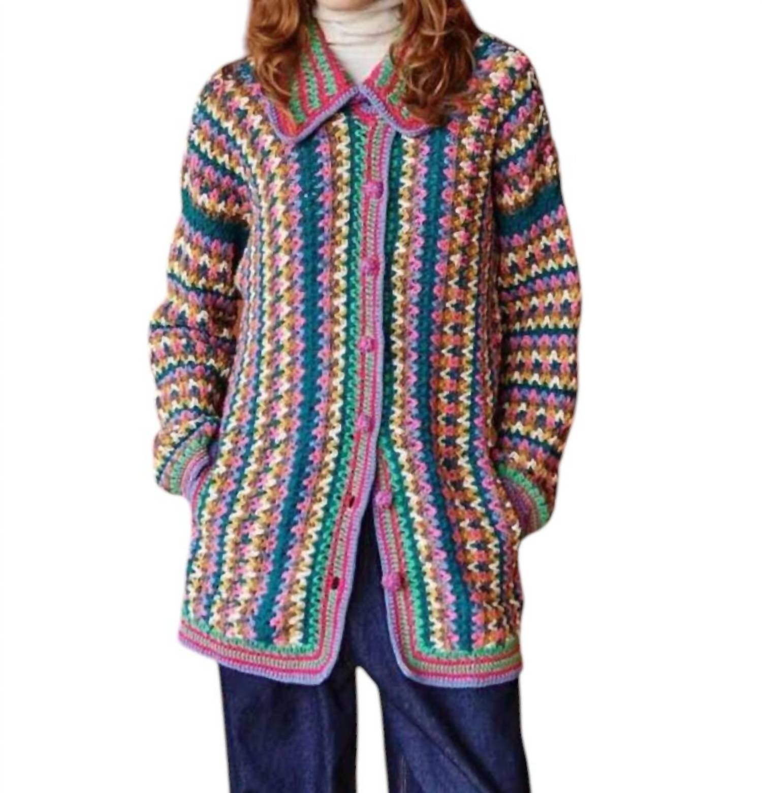 Вязаный свитер шафранового цвета, разноцветный CELiA B, мультиколор
Вязаный свитер шафранового цвета, разноцветный CELiA B, мультиколор