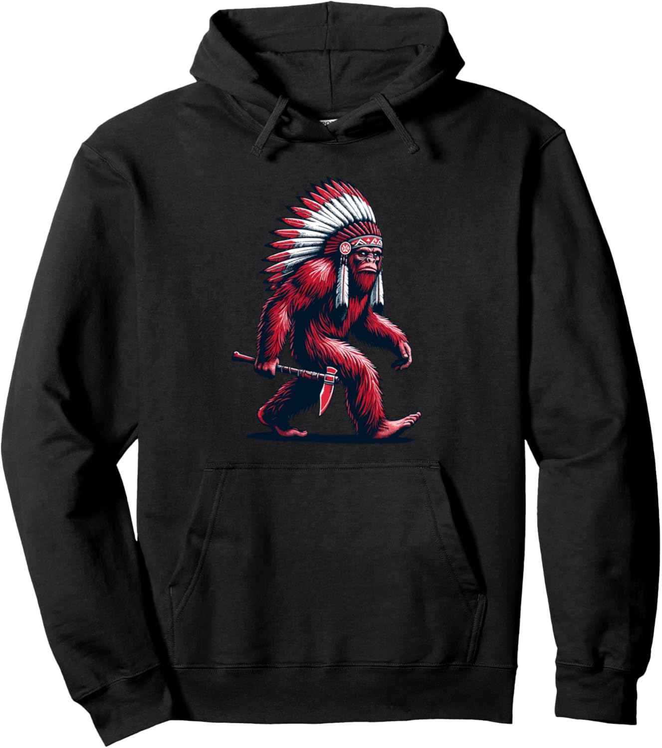 Худи с изображением головного убора индейского Бигфута и Сасквоча Native American Heritage Month - Dressedforduty, черный
Худи с изображением головного убора индейского Бигфута и Сасквоча Native American Heritage Month - Dressedforduty, черный