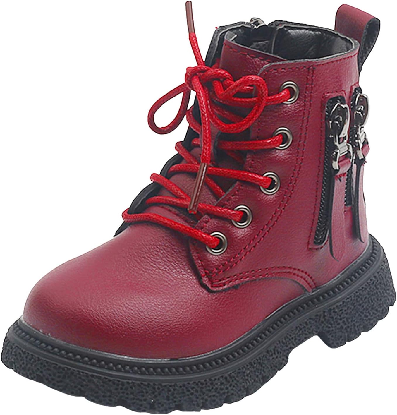 Детские ботильоны IWIHMIV для девочек, с шнуровкой, боковой молнией, плюшевые, с хлопковой подкладкой, с нескользящей мягкой подошвой, удобные короткие ботильоны, Wine
Детские ботильоны IWIHMIV для девочек, с шнуровкой, боковой молнией, плюшевые, с хлопковой подкладкой, с нескользящей мягкой подошвой, удобные короткие ботильоны, Wine