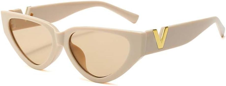 Солнцезащитные очки «кошачий глаз» в стиле ретро, модные солнцезащитные козырьки с защитой от УФ-излучения UV400, бежево-шампаньевые, один размер TYUVIVO, Beige Champagne
Солнцезащитные очки «кошачий глаз» в стиле ретро, модные солнцезащитные козырьки с защитой от УФ-излучения UV400, бежево-шампаньевые, один размер TYUVIVO, Beige Champagne