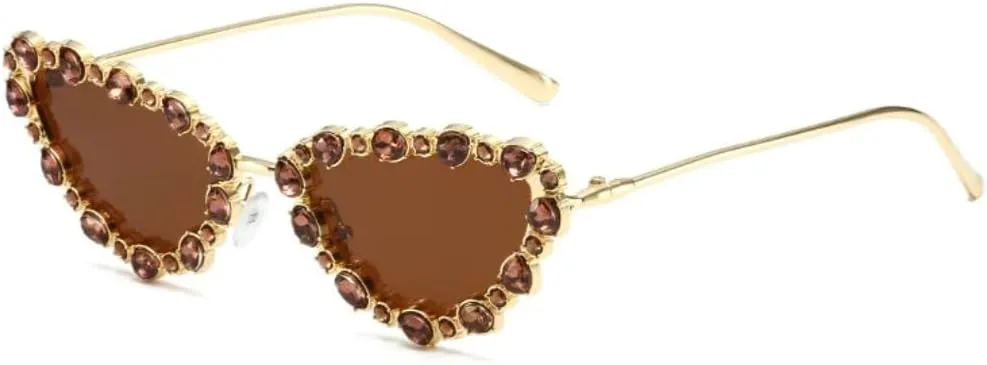 Солнцезащитные очки «кошачий глаз» с бриллиантами, женские, ретро, с кристаллами, мужские, винтажные, роскошные, с защитой от УФ-излучения UV400 UATXTAU, Gold Brown
Солнцезащитные очки «кошачий глаз» с бриллиантами, женские, ретро, с кристаллами, мужские, винтажные, роскошные, с защитой от УФ-излучения UV400 UATXTAU, Gold Brown