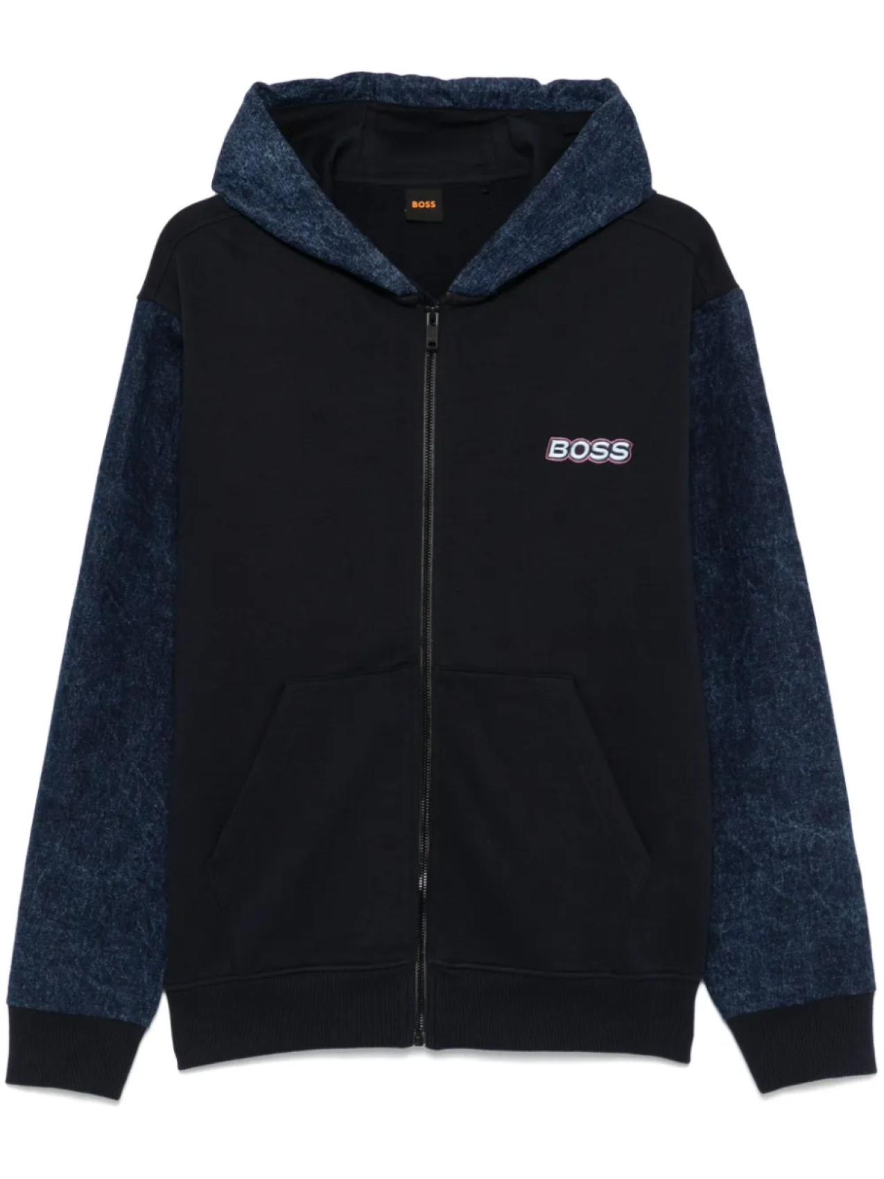 Толстовка с капюшоном BOSS со вставками, синий
Толстовка с капюшоном BOSS со вставками, синий
