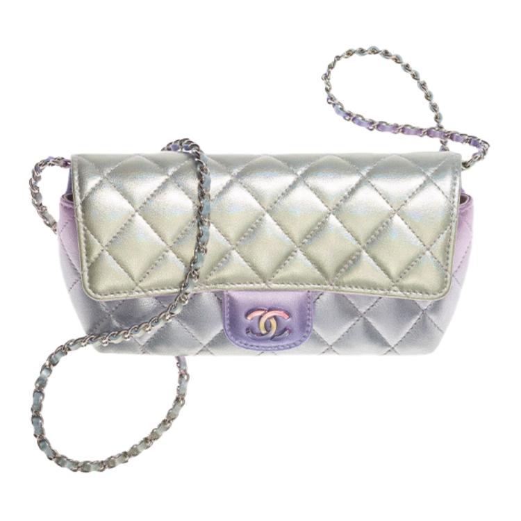 Сумка через плечо для очков с откидным клапаном, футляр для хранения очков, радужный макарун CHANEL
Сумка через плечо для очков с откидным клапаном, футляр для хранения очков, радужный макарун CHANEL