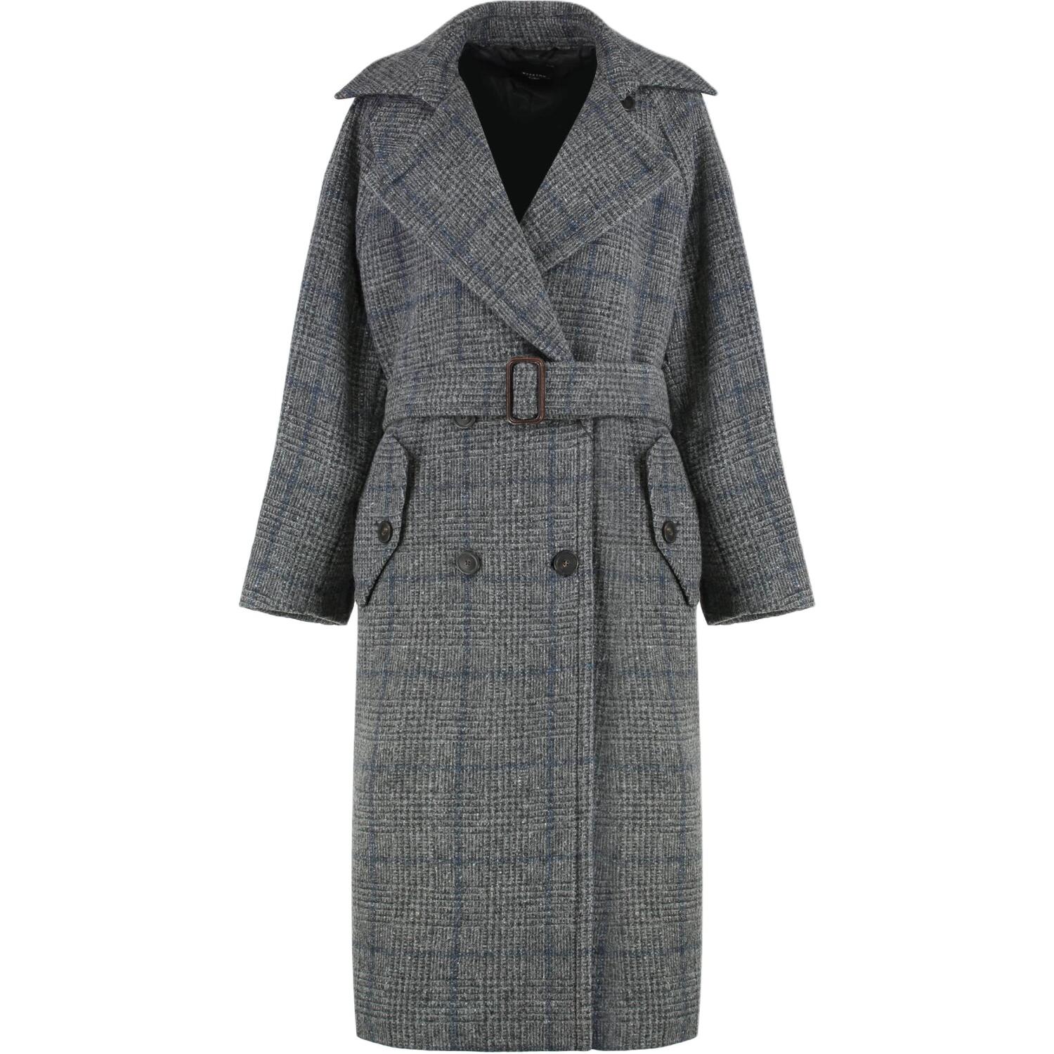 WEEKEND MaxMara Пальто женское серое с лацканами умеренного прямого кроя
WEEKEND MaxMara Пальто женское серое с лацканами умеренного прямого кроя