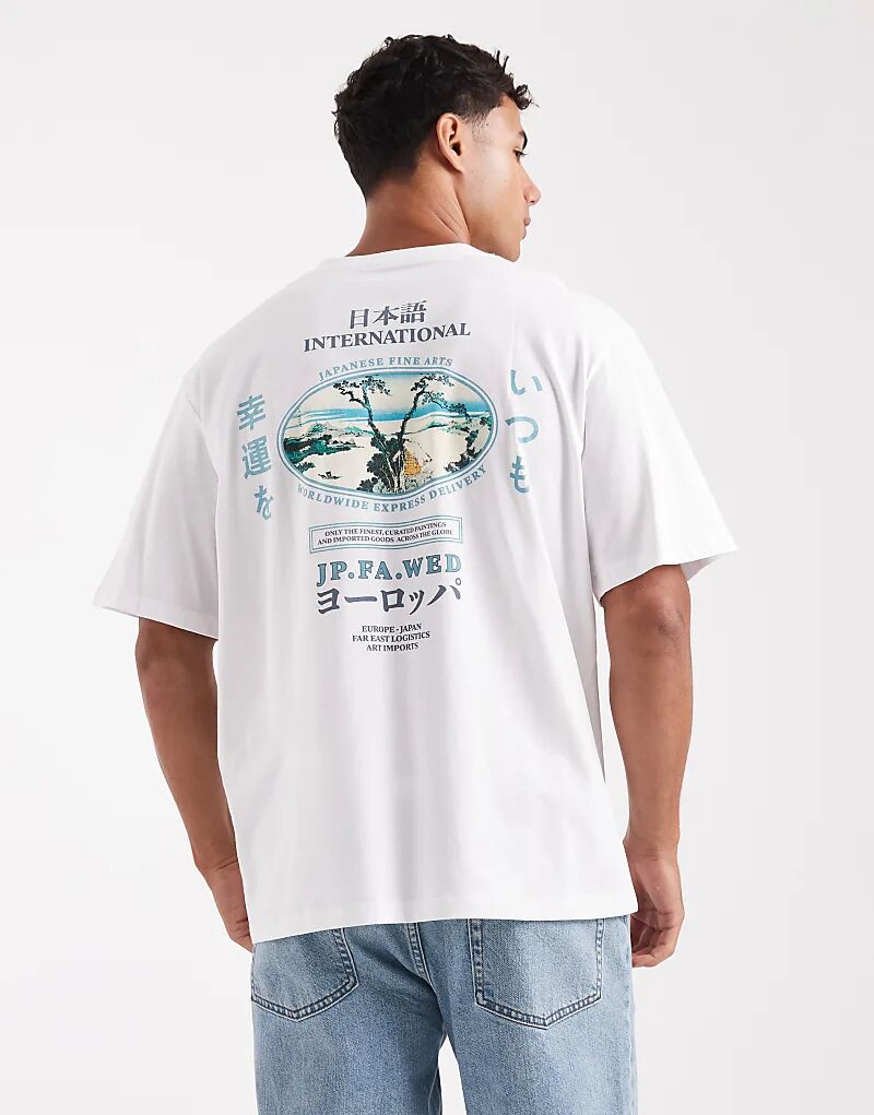 Футболка Jack & Jones оверсайз с японским принтом на спине белого цвета
Футболка Jack & Jones оверсайз с японским принтом на спине белого цвета