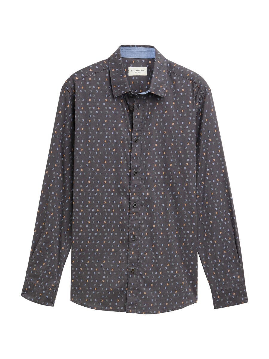 Рубашка обычного кроя на пуговицах TOM TAILOR, темно-серый
Рубашка обычного кроя на пуговицах TOM TAILOR, темно-серый