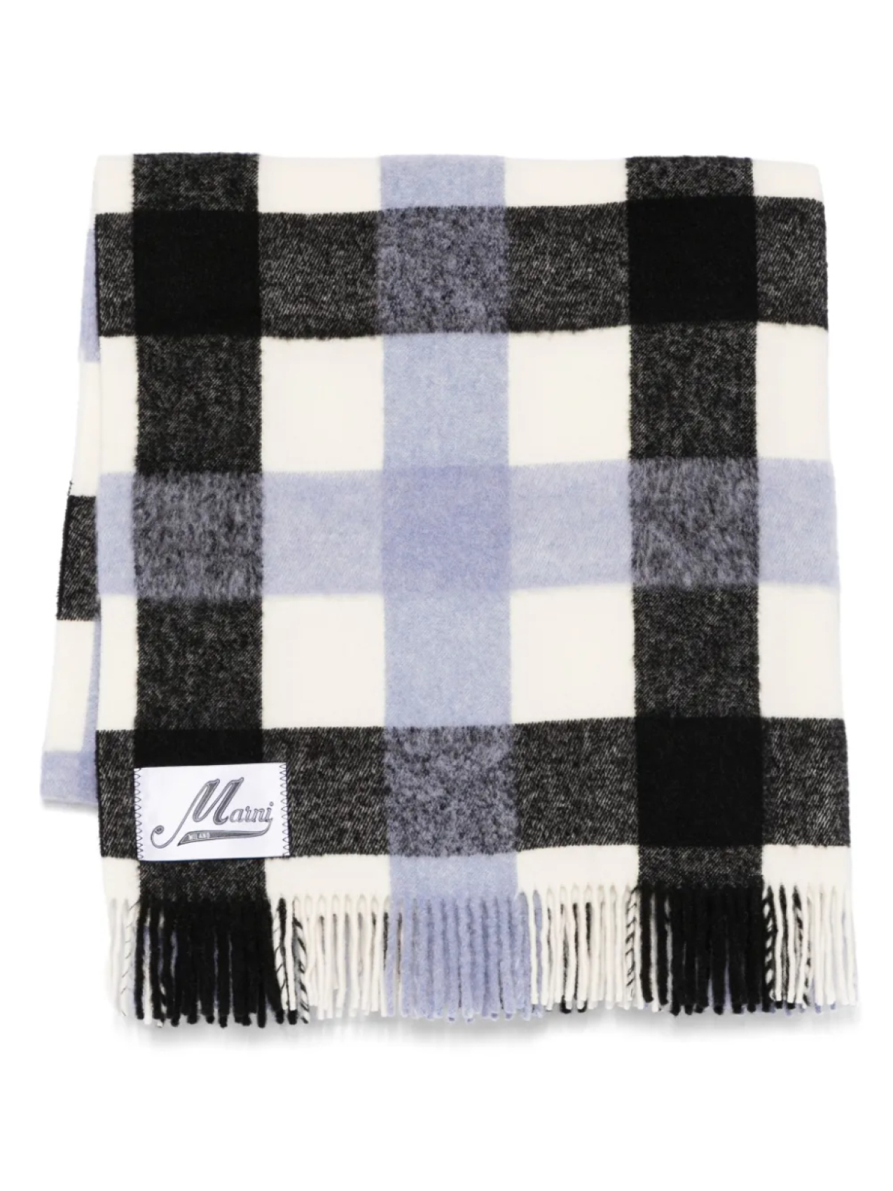 Клетчатый шарф Marni, синий
Клетчатый шарф Marni, синий
