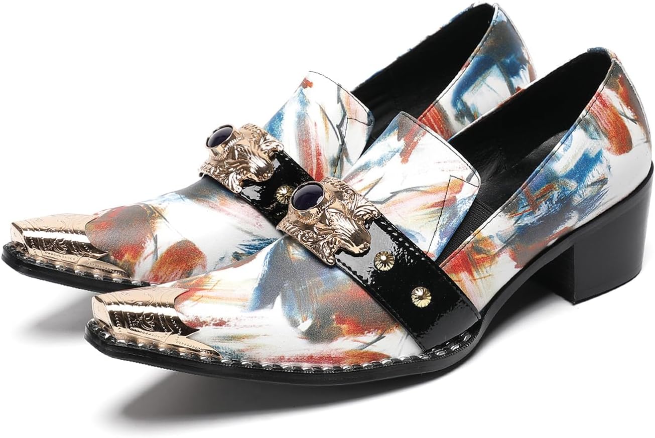 Мужские повседневные туфли-слипоны Santimon с металлическим носком - модные лоферы с цветным художественным принтом с уникальным художественным дизайном для повседневной носки, вечеринок, бальных мероприятий и формальной одежды для бара, Color-a
Мужские повседневные туфли-слипоны Santimon с металлическим носком - модные лоферы с цветным художественным принтом с уникальным художественным дизайном для повседневной носки, вечеринок, бальных мероприятий и формальной одежды для бара, Color-a