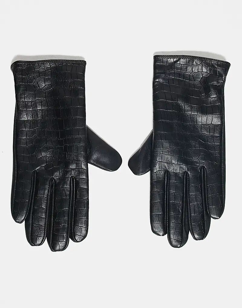 Кожаные перчатки Barneys Originals черного цвета с крокодиловой кожей
Кожаные перчатки Barneys Originals черного цвета с крокодиловой кожей