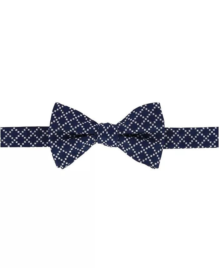 Шелковый галстук-бабочка с геометрическим узором рябины TRAFALGAR, синий
Шелковый галстук-бабочка с геометрическим узором рябины TRAFALGAR, синий