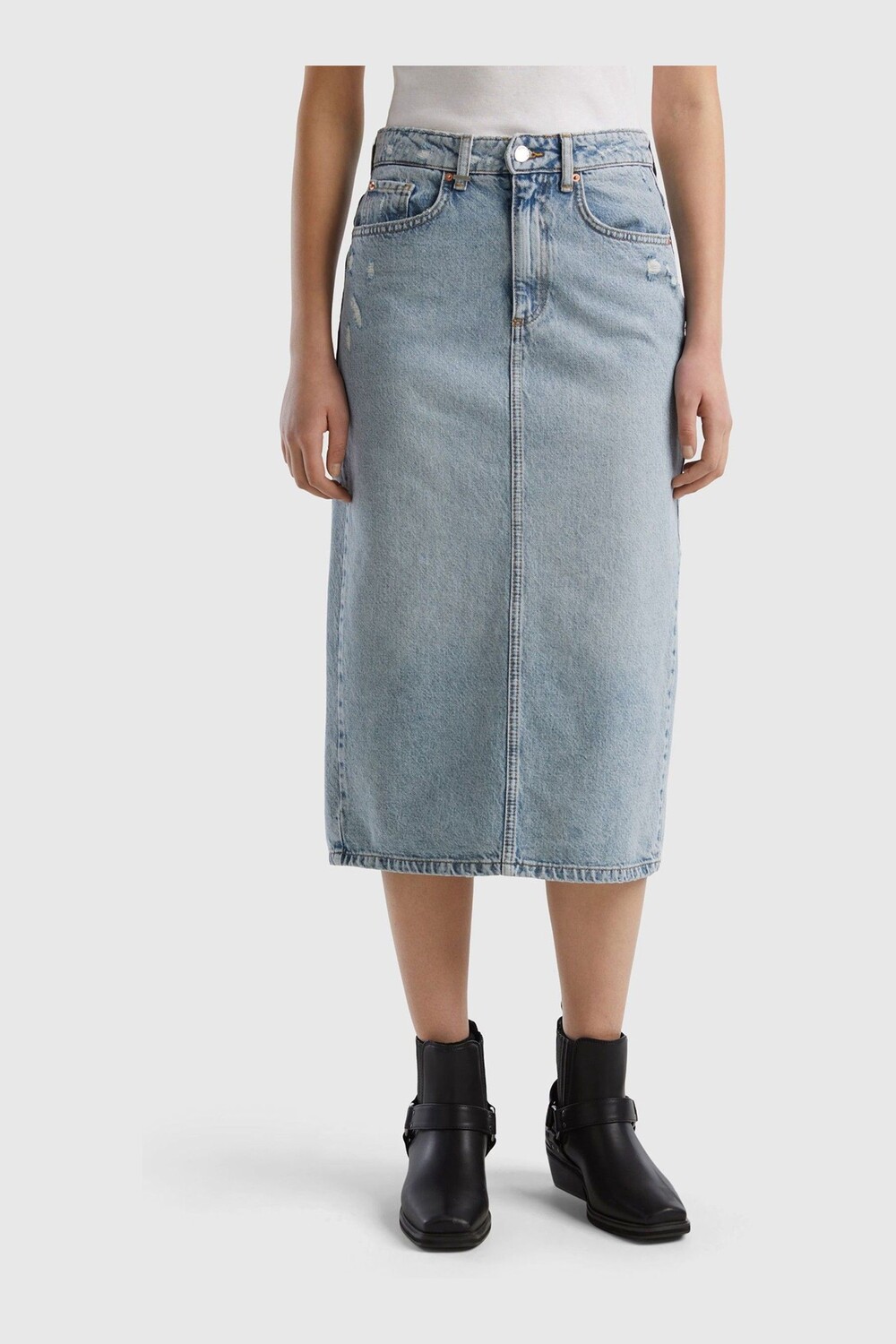 Джинсовая юбка Benetton, синий
Джинсовая юбка Benetton, синий