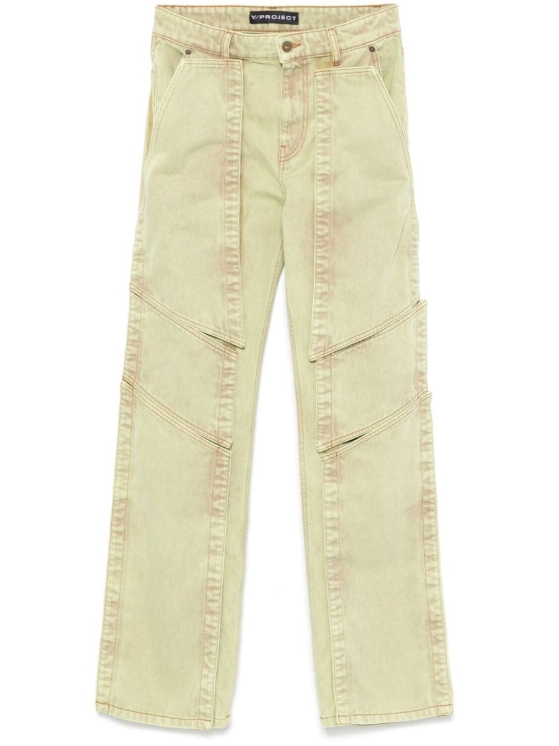 Прямые брюки со вставками Y/Project, зеленый
Прямые брюки со вставками Y/Project, зеленый