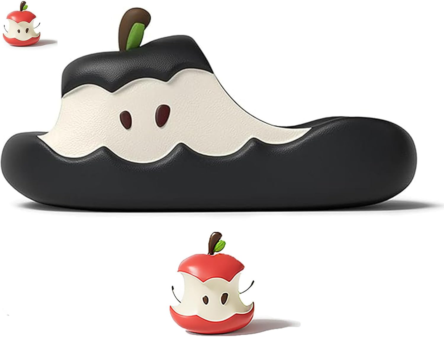 Тапочки в форме яблок для женщин и мужчин, милые 3D-сандалии в форме мультяшных яблок с нескользящей подошвой, пляжные сандалии Generic, черный
Тапочки в форме яблок для женщин и мужчин, милые 3D-сандалии в форме мультяшных яблок с нескользящей подошвой, пляжные сандалии Generic, черный