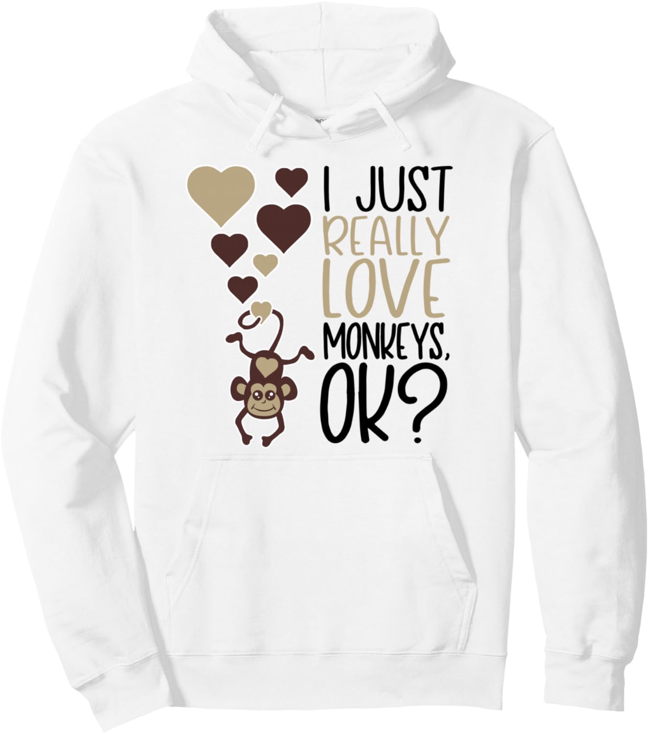 Я просто очень люблю обезьян, ладно - Милая толстовка с обезьянкой Love Monkeys Apparel, белый
Я просто очень люблю обезьян, ладно - Милая толстовка с обезьянкой Love Monkeys Apparel, белый