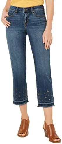 Style & Co. прямые укороченные джинсы с люверсами
Style & Co. прямые укороченные джинсы с люверсами