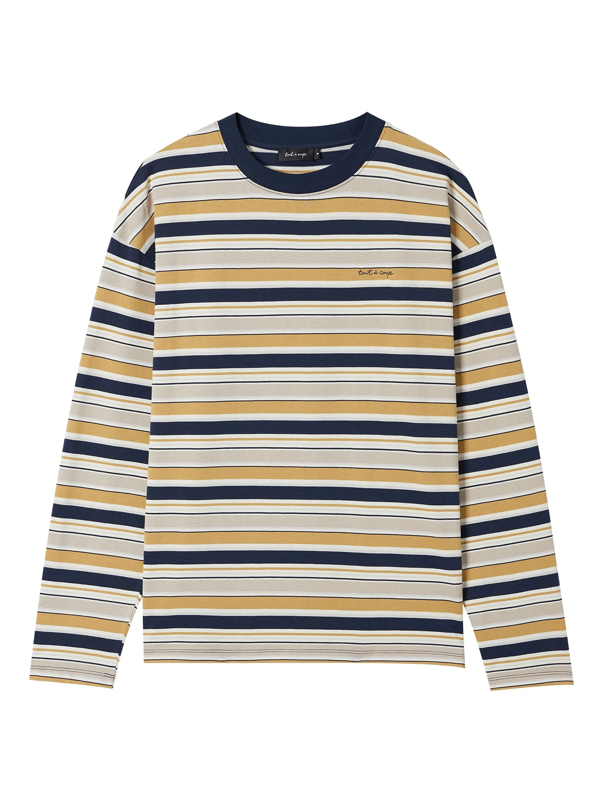 Полосатая футболка с вышитым логотипом Tout A Coup, желтый
Полосатая футболка с вышитым логотипом Tout A Coup, желтый