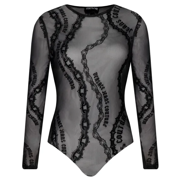 Тонкое подтянутое боди Versace, черный
Тонкое подтянутое боди Versace, черный