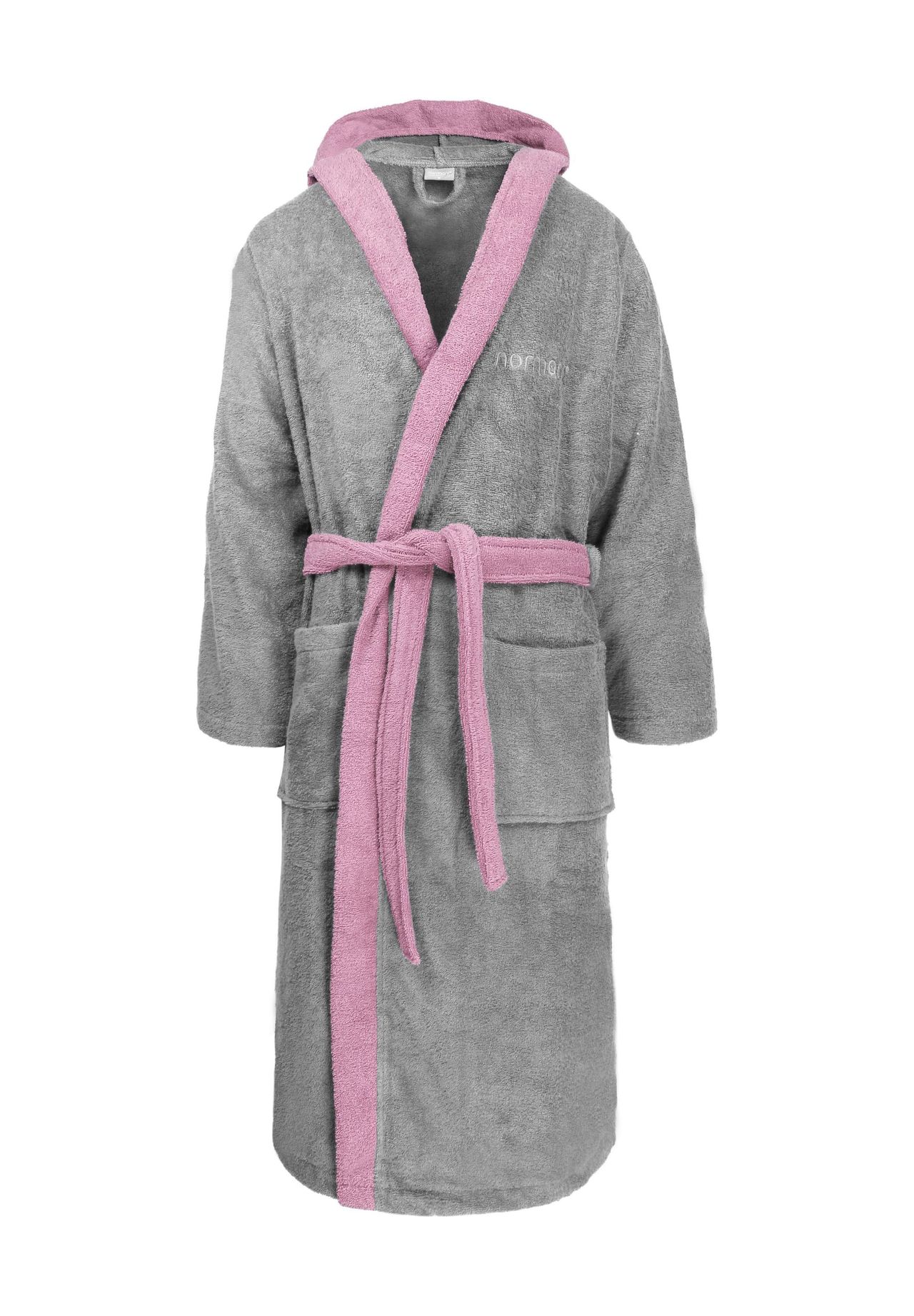 Хлопковый халат унисекс с капюшоном Измит Normani, цвет Grau/rosa
Хлопковый халат унисекс с капюшоном Измит Normani, цвет Grau/rosa