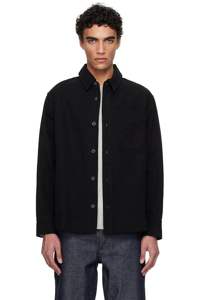 Базиль вышитая нагрудная рубашка-овершот A.P.C., черный
Базиль вышитая нагрудная рубашка-овершот A.P.C., черный