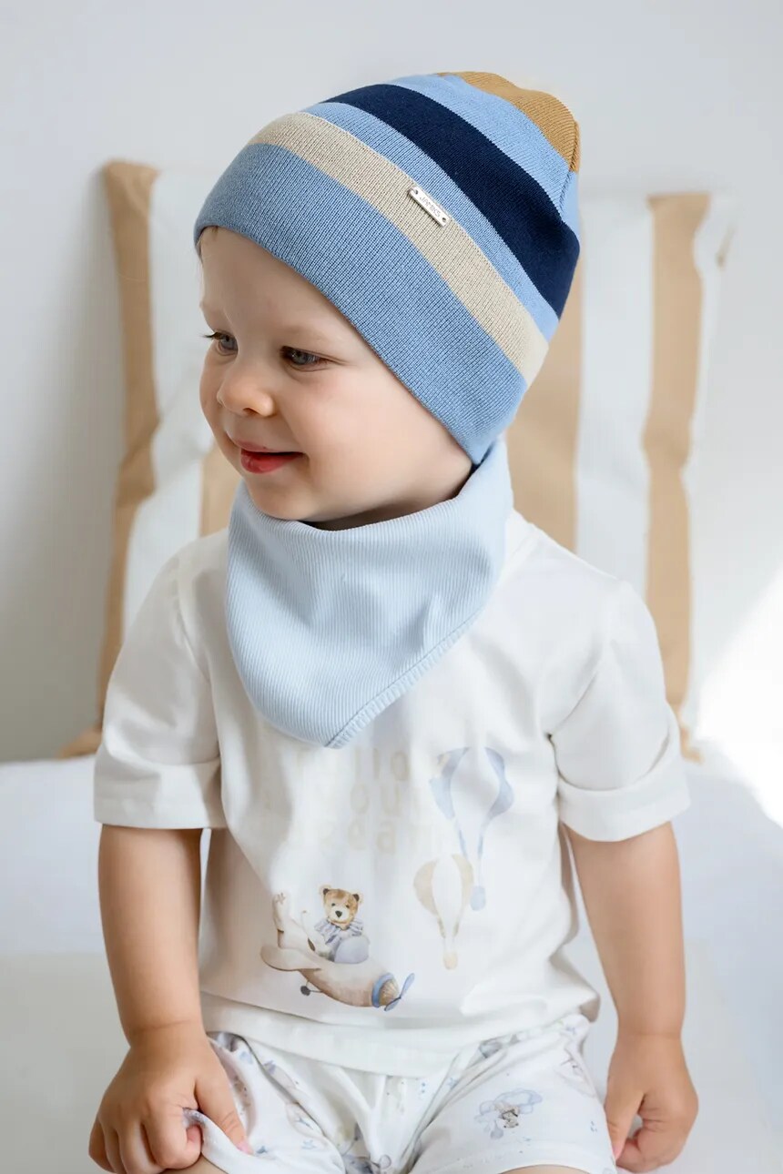 Детская хлопковая шапочка LOGAN Jamiks, синий
Детская хлопковая шапочка LOGAN Jamiks, синий