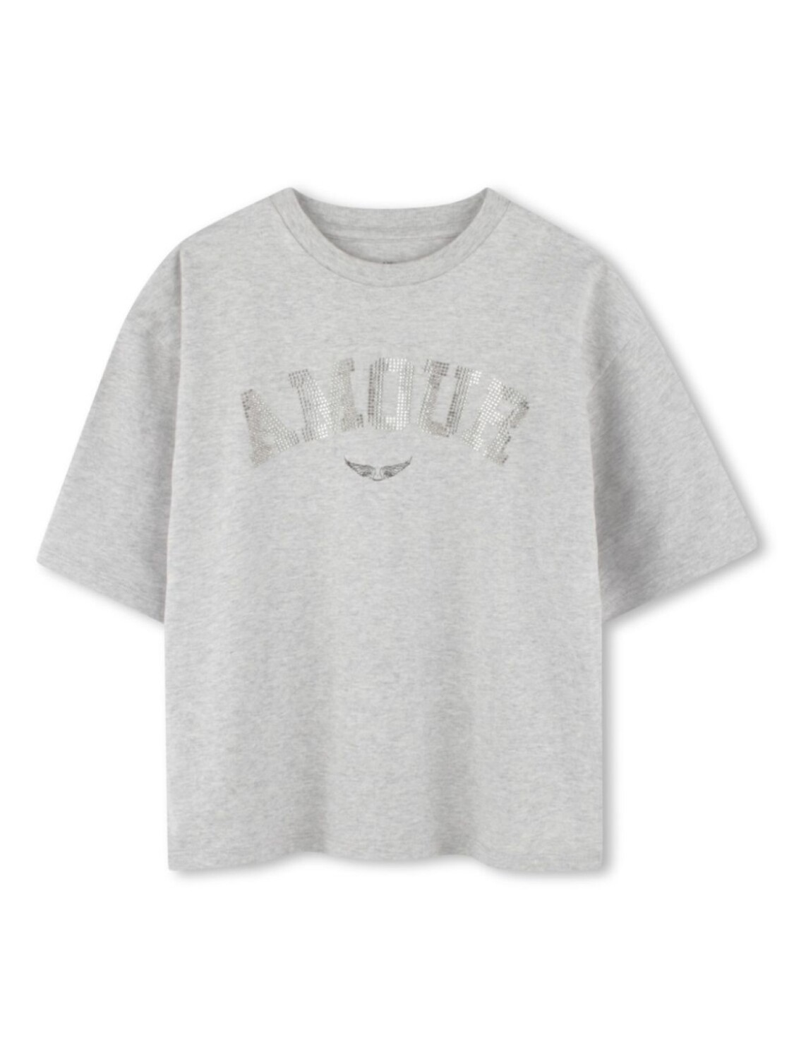 Zadig & Voltaire Kids футболка со стразами, серый
Zadig & Voltaire Kids футболка со стразами, серый