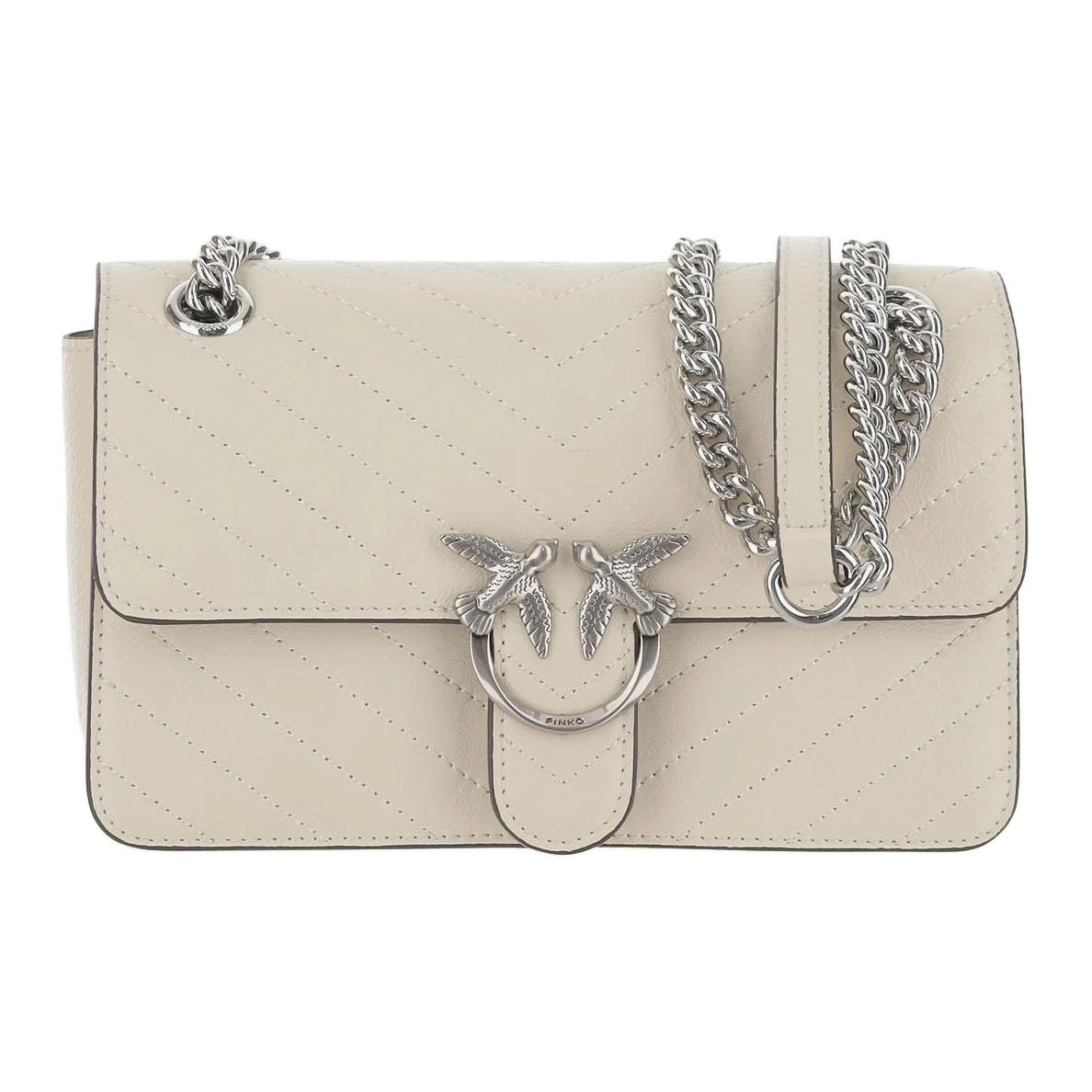 PINKO Сумка кроссбоди LOVE Series Calfskin, мини-сумка через плечо женская кремово-белая
PINKO Сумка кроссбоди LOVE Series Calfskin, мини-сумка через плечо женская кремово-белая