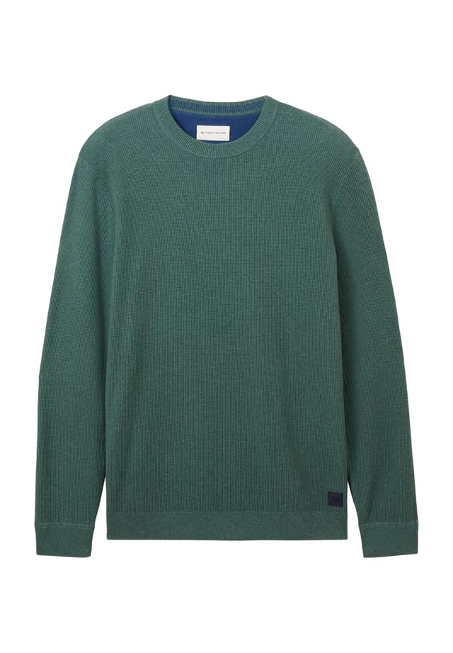 Круглый вырез свитера с ребристыми манжетами Tom Tailor, зеленый
Круглый вырез свитера с ребристыми манжетами Tom Tailor, зеленый