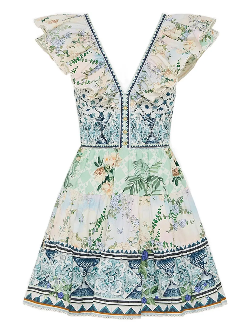 Платье мини с оборками и цветочным принтом Camilla, белый
Платье мини с оборками и цветочным принтом Camilla, белый