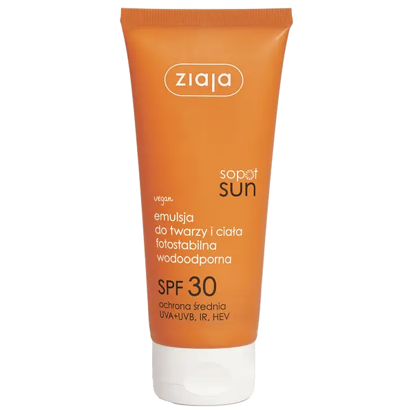 Защитная эмульсия с фильтром spf30 для лица и тела, 100 мл Ziaja Sopot sun
Защитная эмульсия с фильтром spf30 для лица и тела, 100 мл Ziaja Sopot sun