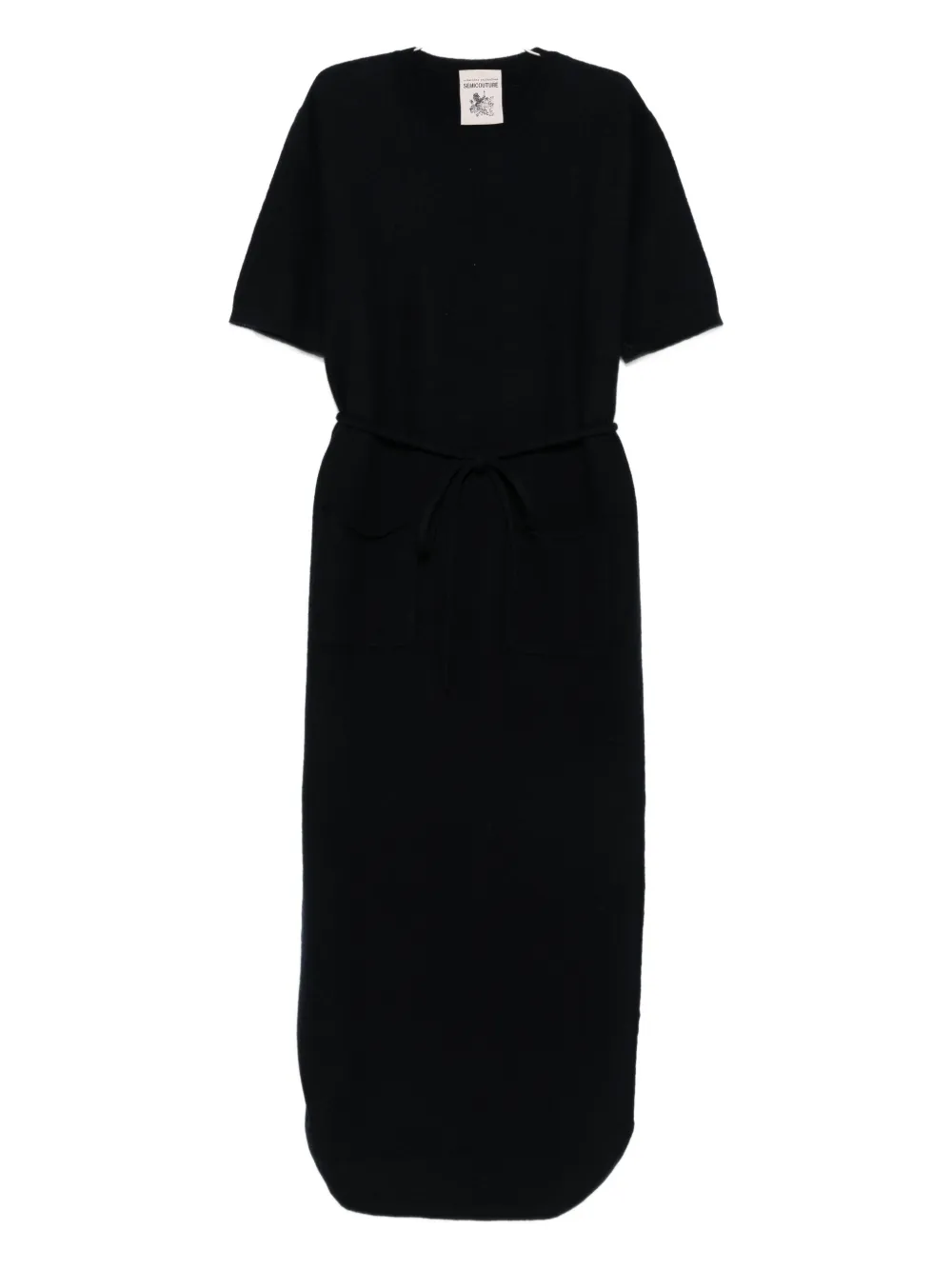 Платье-галстук из шерсти Semicouture, черный
Платье-галстук из шерсти Semicouture, черный