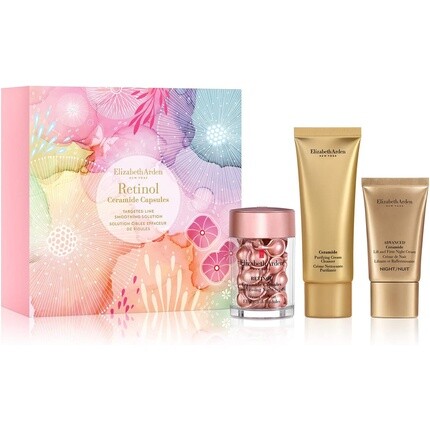 Elizabeth Arden Targeted Line Smoothing Solution, капсулы с ретинолом и керамидами, подарочный набор из 30 предметов
Elizabeth Arden Targeted Line Smoothing Solution, капсулы с ретинолом и керамидами, подарочный набор из 30 предметов