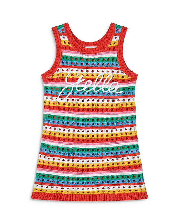 Платье мини с ажурными вставками и логотипом для девочек - маленькие дети Stella McCartney, мультиколор
Платье мини с ажурными вставками и логотипом для девочек - маленькие дети Stella McCartney, мультиколор