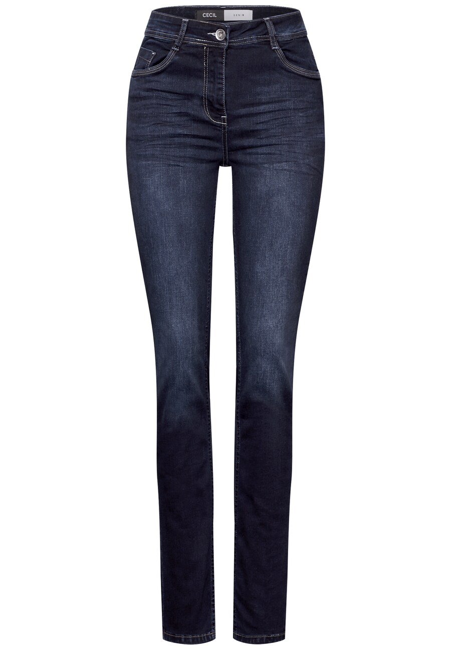 Узкие джинсы CECIL, синий 
Узкие джинсы CECIL, синий