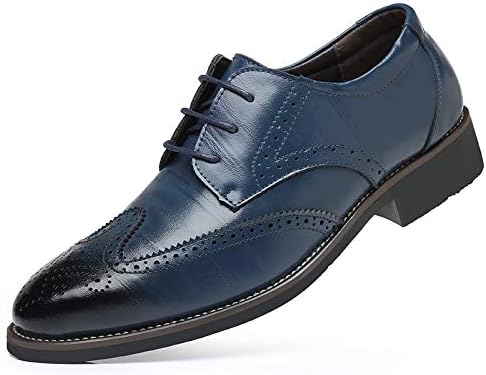 Мужские классические броги Оксфорды с крыльями, винтажные деловые повседневные синие туфли Haoreya
Мужские классические броги Оксфорды с крыльями, винтажные деловые повседневные синие туфли Haoreya